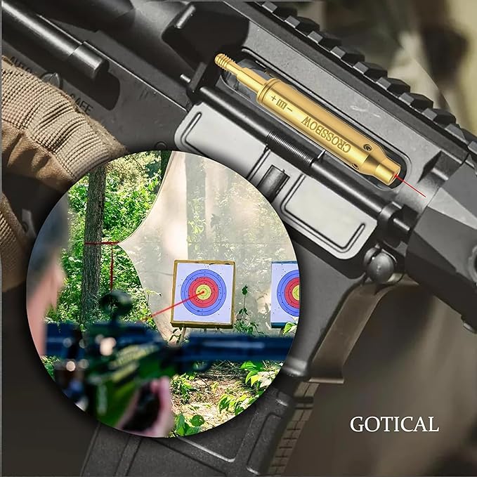 GOTICAL Archery Crossbow Bow Arrow Red Laser Sighting Tool Boresighter Bore Sight