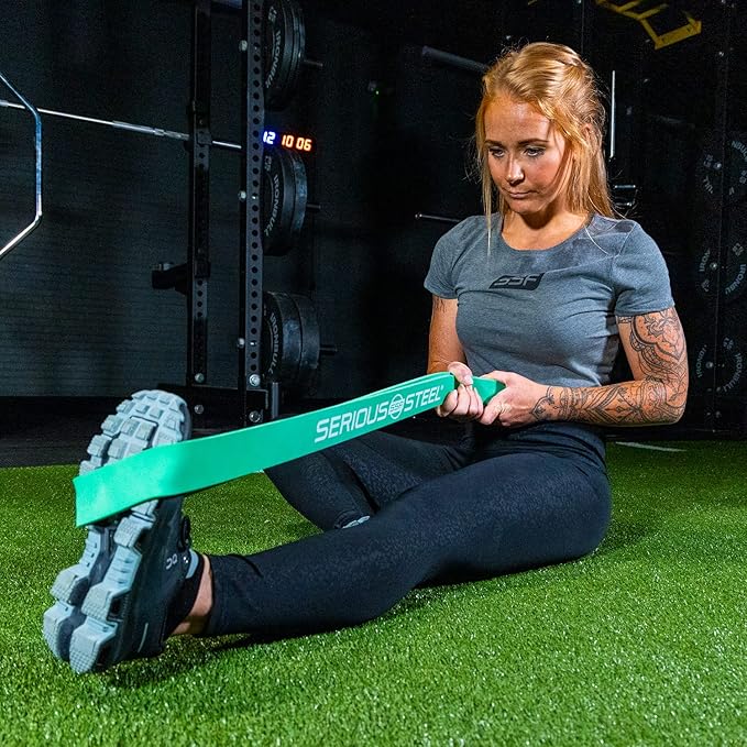 Serious Steel Fitness 32" Resistance Training Bands (Portable Exercise Band System Training Bands- Great for Individuals Under 5'10")