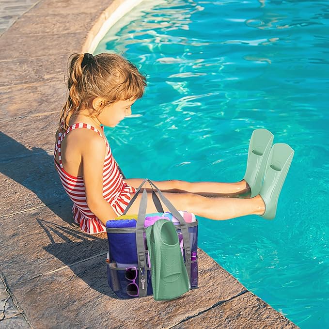 Gintenco Swim Fins, Kids Swim Training Fins for Lap Swimming, Travel Size Flippers with Mesh Bag, Silicone Swimming Fins for Kids Teens Adults Women Men