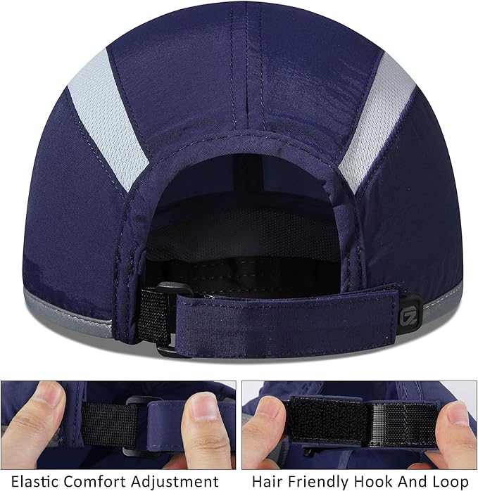 GADIEMKENSD Reflective Folding Outdoor Hat Unstructured Design UPF 50+ Sun Protection Sport Hats for Womens and Mens