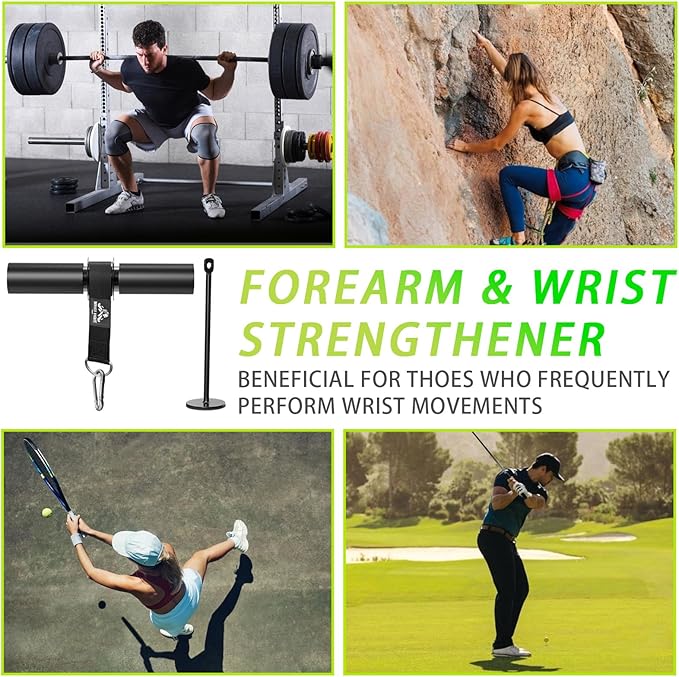 Forearm Strengthener Roller with Loading Pin and Thick Foam Grip – Multi-Functional Wrist Roller & Arm Blaster for Forearm, Wrist, and Grip Strength Training