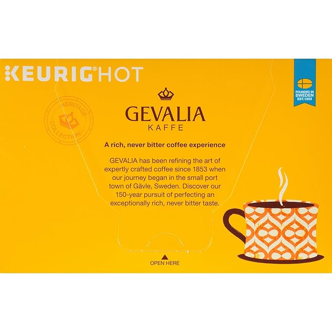 Gevalia Cappuccino Keurig K Cup Pods with Froth Packets 5.98oz (24 Count, 4 Boxes)