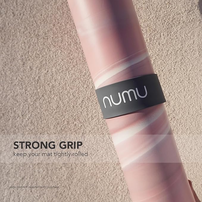 Numu Yoga Mat Strap Slap Band - Easy Snap On to Keep Exercise Mat Tightly Rolled and Secured for Yoga Mat Storage and Travel