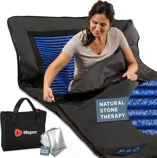 LifePro RejuvaWrap Infrared Sauna Blanket for Detox & Relaxation – Available in 5 Colors & 3 Models – Portable Far Infrared at Home Sauna for Muscle Relief, Circulation & Recovery – 9 Heat Levels