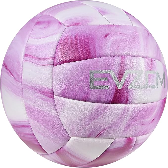 EVZOM Super Soft Volleyball Beach Volleyball Official Size 5 for Outdoor/Indoor/Pool/Gym/Training Premium Volleyballs Equipment Durability Stability Sports Ball