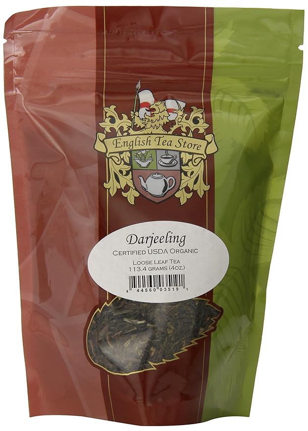 Organic Darjeeling Tea | Loose Leaf Tea | 4oz Resealable Pouch | Second Flush | Muscatel Flavor | Full-Bodied Bright Liquor | Ethical Tea Partnership | From the Foothills of the Himalayas