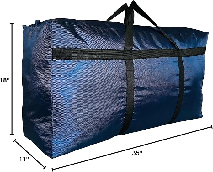 Extra Large Storage Duffle Bag with Zippers and Handles, Big Foldable Duffle Bag for Travel