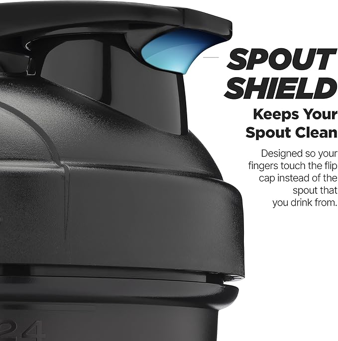 Hydra Cup ProFlow Shaker Bottles 6-Pack (28oz) | Protein Shaker Cups with Whisk Ball, Leak-Proof Lid, Hidden Carry Handle | BPA-Free Gym Mixer for Protein Powder, Mixing Supplements, Fresh Colors