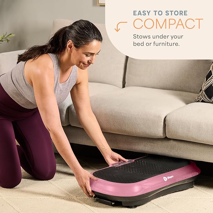 Lifepro Waver Vibration Plate Exercise Machine – High-Intensity Vibration for Muscle Activation, Full-Body Workout Vibrating Platform with Loop Bands, Fitness Equipment for Strength Toning & Fat Loss