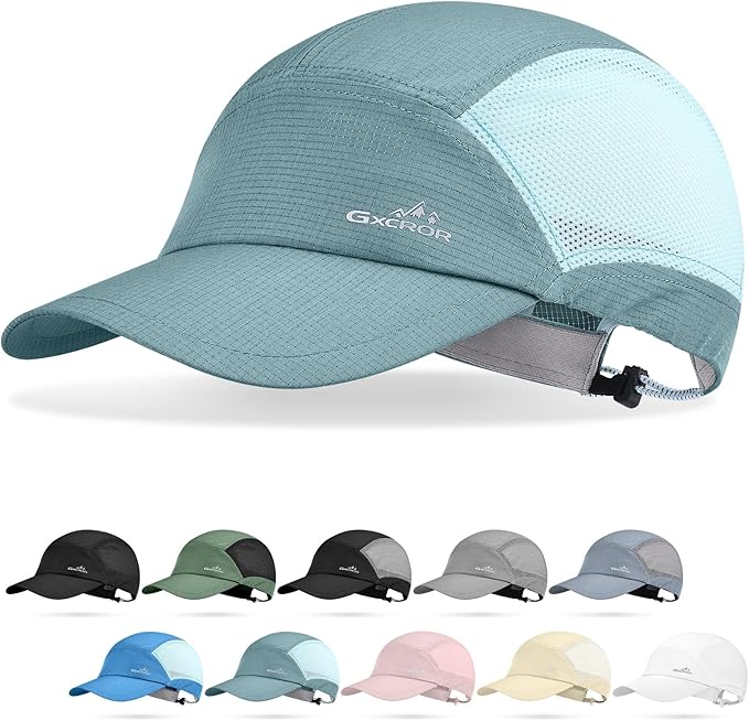 GXCROR Performance Baseball Cap for Men & Women - UPF 50+ Running Hat, Lightweight Quick-Dry Sports Hat for Golf, Hiking, Gym
