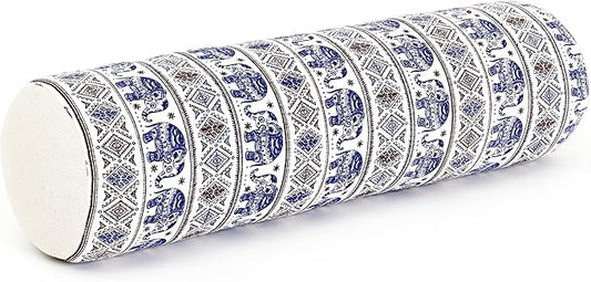 Leewadee Small Yoga Bolster – Shape-Retaining Cervical Neck Roll, Tube Pillow for Comfortable Reading, Kapok Filling, 22 x 6 x 6 inches