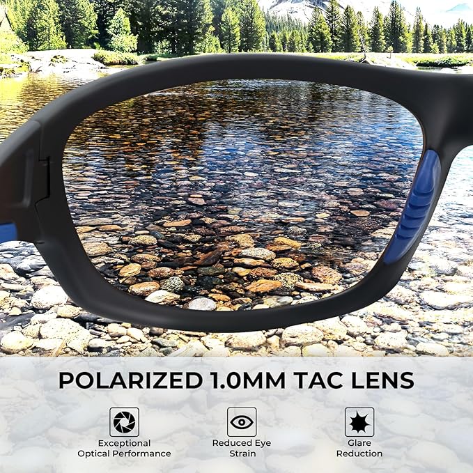 KastKing Hiwassee Polarized Sport Sunglasses for Men and Women, Wrap Sunglasses for Fishing Cycling and Running,UV Protection