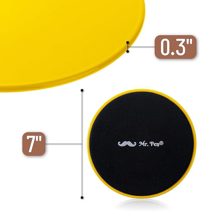 Mr. Pen Core Sliders for Working Out - 2 Pack Dual Sided Workout Sliders Discs