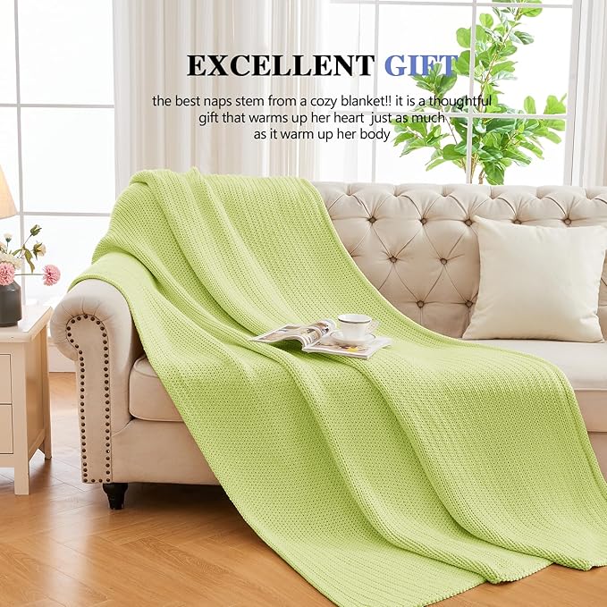 L'AGRATY Knitted Weighted Blanket - 60"x80" 20lbs Cooling Chunky Knit Heavy Blanket for Adults Braided Crochet Throw Thick Cable Yarn Knit Decorative No Beads Evenly Weighted Machine Washable