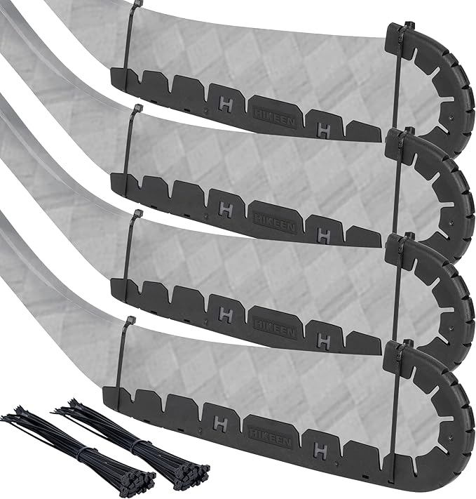 Hikeen Stick Blade Protector with 25 Wrap Ties,Wear-Resistant Hockey Blade Guard for Off Ice Training, Street Hockey, Universal Ice Hockey Traning Fit Kids, Intermediate, Senior Sticks