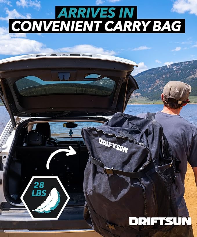 Driftsun Rover Inflatable Kayak - White Water Kayaks for 1 and 2 Person, High Pressure Dropstitch Floor Kayak for Adults with Padded Seats