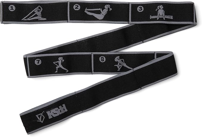 Elastic Yoga Strap with 11 Loops – Premium Stretch Band for Flexibility, Physical Therapy, Pilates, Leg & Full-Body Exercises – Non-Slip Fabric Resistance Band for Mobility & Strength Training