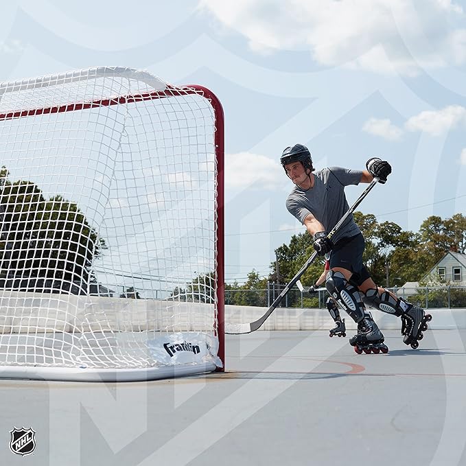 Franklin Sports Street Hockey Goal - Official Regulation Steel Hockey Net - Street Hockey Goal Set