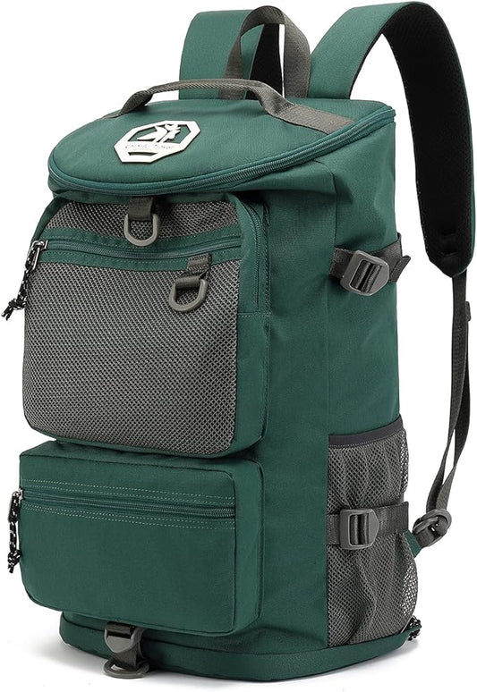 Kalesi Gym Duffle Bag Backpack 4-Way Waterproof with Shoes Compartment for travel Sport Hiking laptop (Green)