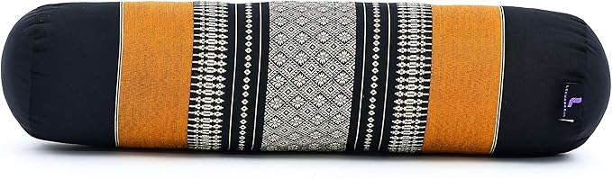Leewadee Small Yoga Bolster – Shape-Retaining Cervical Neck Roll, Tube Pillow for Comfortable Reading, Kapok Filling, 22 x 6 x 6 inches