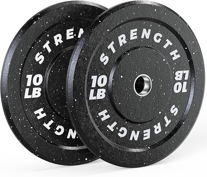 GIKPAL 2-Inch Bumper Plates High Bounce - Rubber Olympic Weight Plates Set for Home Gym, Barbell Plates for Weight Lifting Strength Training,