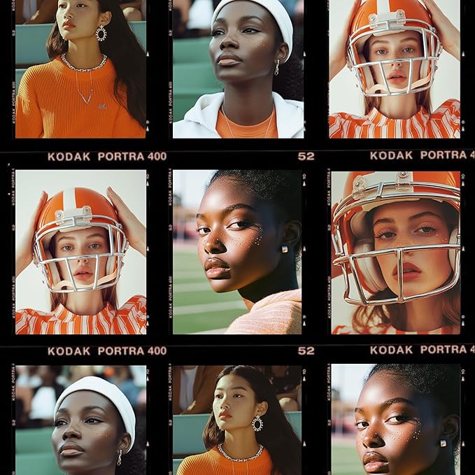 Fazit Makeup Patches - Orange Speckles - Waterproof - Temporary Face Patches for Women - 6 Count