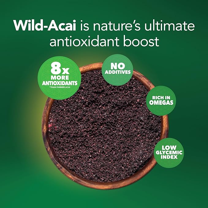 It's Good Energy Organic Amazonian Wild Acaí Powder | Freeze-Dried | 8X More Antioxidants, Rich in Omega 3-6-9 | Non-GMO, Gluten-Free, Keto | No Sugar | Great for Smoothies & Drinks | 8.4oz Pouch