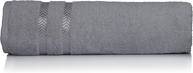 CASA COPENHAGEN Ember, 500 GSM, 16x28 Inches, Hand Towels, Set of 12 Towels, Super Soft and Absorbent, Egyptian Cotton Towels for Bathroom & Kitchen - Light Grey +White +Black +Dark Grey