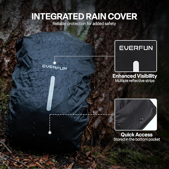 Everfun Hydration Backpack 18L with Water Bladder 2L/3L Hiking Water Backpack Women Men Hydration Pack Insulated Lightweight Day Hydropack with Storage for Hiking, Biking, Running, Festival