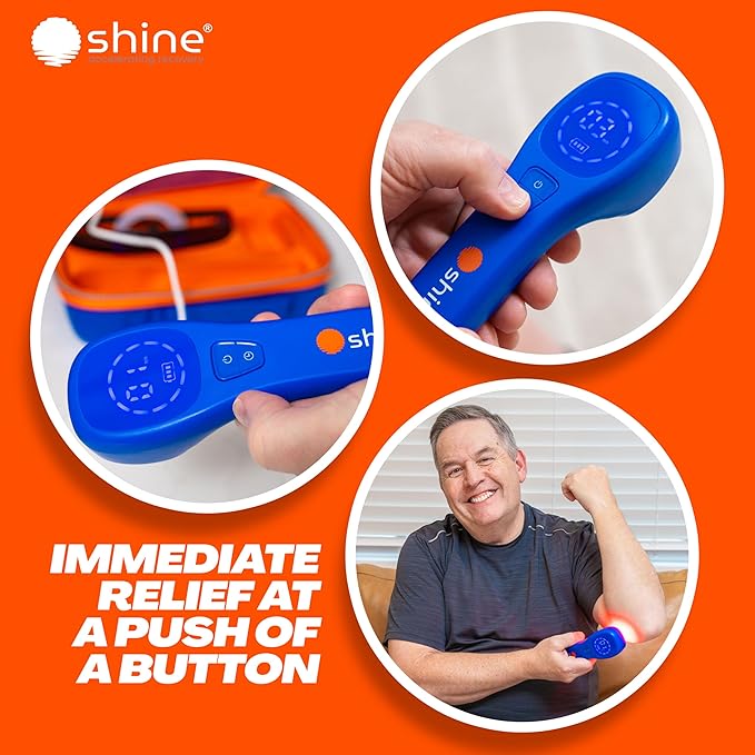 Red Light Therapy for Body - Clinical Grade Red Light Therapy Plus Infrared Light Therapy - LED Light Dual Wavelength 660/850nm. Joint and Muscle Infrared Red Light Therapy Device High Power by SHINE