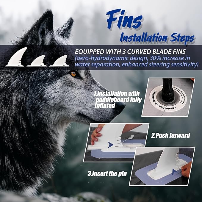 10’6/11’6 Inflatable Stand Up Paddle Board with Premium Paddleboards Accessories, Wide Stable Designed SUP Paddleboard for Adults & Youth.