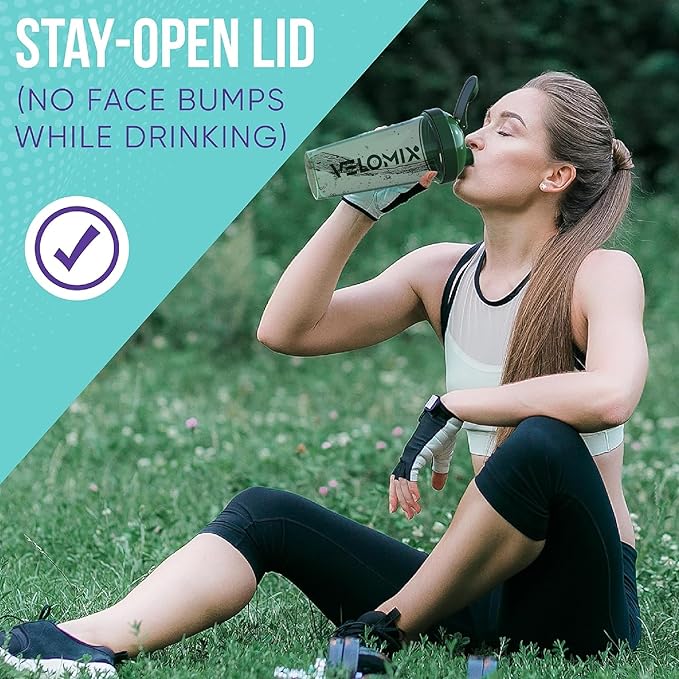 '-4 PACK- 28 oz Shaker Cups for Protein Shakes - 4x Wire Whisk | Leak Proof Protein Shaker Bottles for Protein Mixes | Protein Shaker Bottle Pack | Mixer for Protein Shakes (Forest Edge)