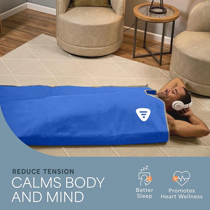 LifePro RejuvaWrap Infrared Sauna Blanket for Detox & Relaxation – Available in 5 Colors & 3 Models – Portable Far Infrared at Home Sauna for Muscle Relief, Circulation & Recovery – 9 Heat Levels