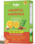 Moringa and Dandelion Tea – With Orange, Cinnamon, Strawberry, and Safflower Petals – Gluten-Free, Vegan, Kosher – Caffeine-Free, Healthy Energy Drink – Herbal Blend for Focus & Wellness (25 Tea Bags)
