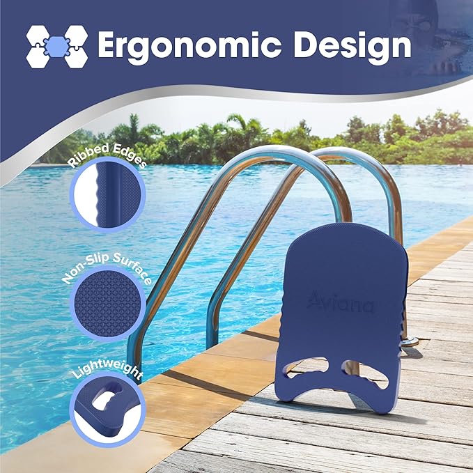 Kickboard Adult & Youth Swim Buoy Aid Leg Kick Exercise Training Float for Swimming Pool or Open Water Foam Equipment | High Buoyancy | Non-Slip | EVA Material & BPA Free