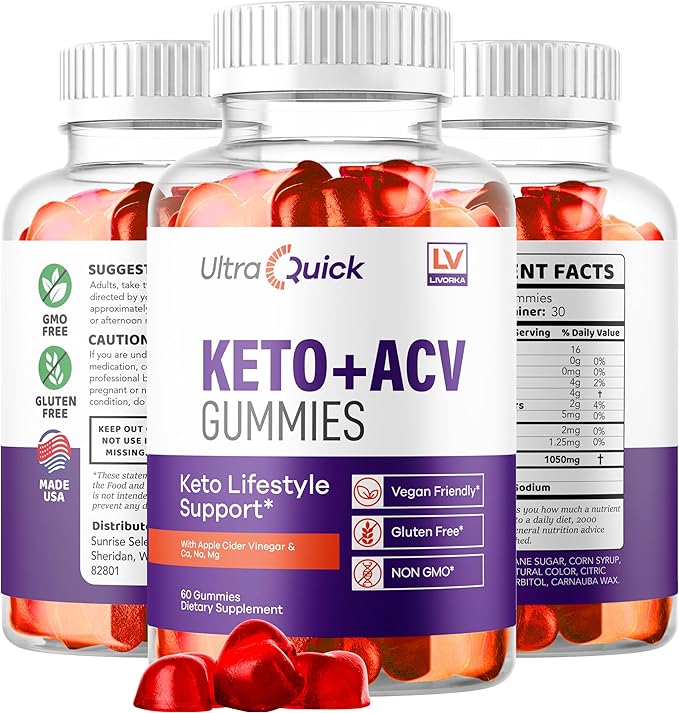 (3 Pack) Ultra Quick Keto ACV Gummies Weight Loss, Ultra Quick Keto ACV Gummies, UltraQuick Keto ACV Gummies, UltraQuick Keto Plus ACV Support Gummies, Ultra Quick Weight Loss Gummies for 3 Months