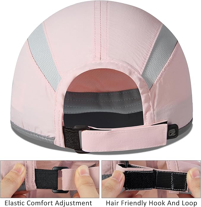 GADIEMKENSD Reflective Folding Outdoor Hat Unstructured Design UPF 50+ Sun Protection Sport Hats for Womens and Mens