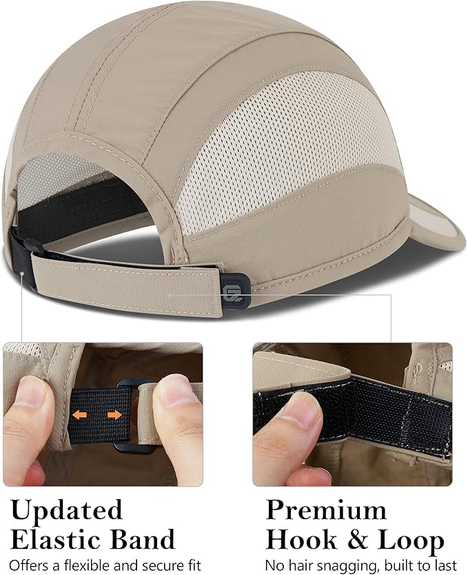 GADIEMKENSD Quick Dry Run Hat Cooling Breathable Mesh