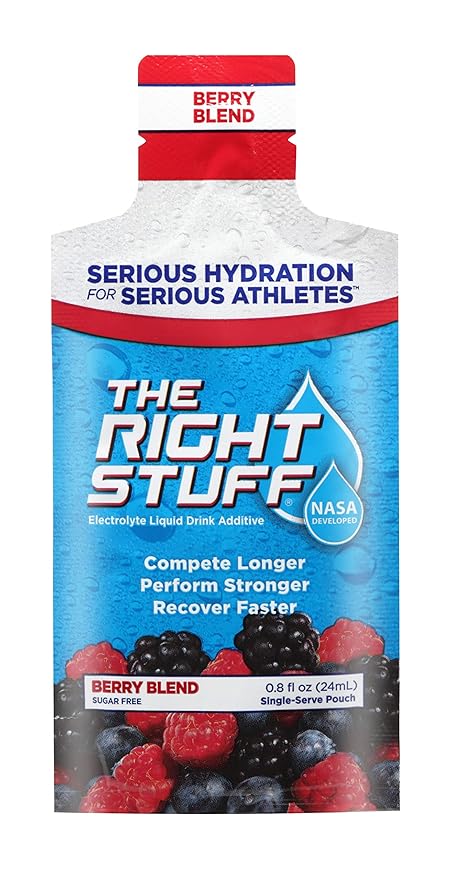 The Right Stuff Electrolyte Drink Concentrate - 10 Pouch Box - Berry Blend