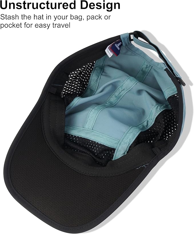 GADIEMKENSD Mens Folding Outdoor Hat Long Brim UPF 50+ Sun Protection