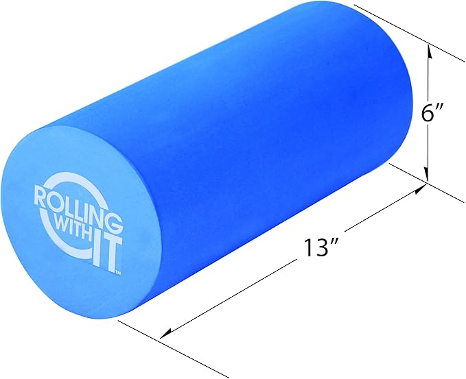 Foam Roller with High Density for Physical Therapy, Muscle Roller for Exercise and Muscle Recovery, Eco-Friendly Back Roller, Firm and Smooth Surface Massage Roller, Select Your Size