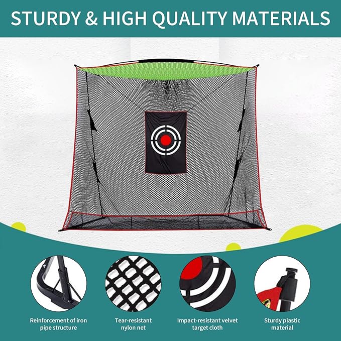 Golf Net for Backyard Drivin Heavy Duty Golf Hitting Practice Net Large Outdoor Indoor for Use10x8FT