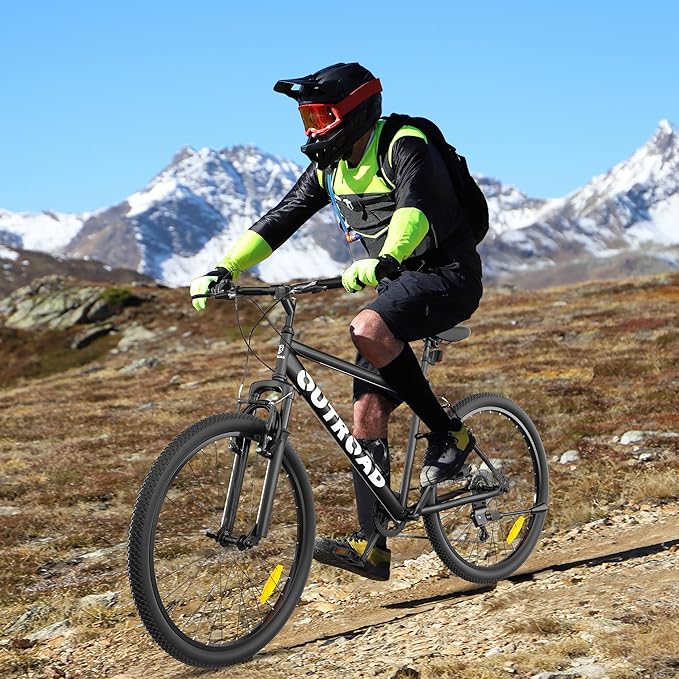 Betterland 26 Inch Mountain Bike, 7/21Speed Adult Bicycle with Dual V Brakes,Front Suspension, High Carbon Steel Frame, with Adjustable Ergonomic Seat Bicycle