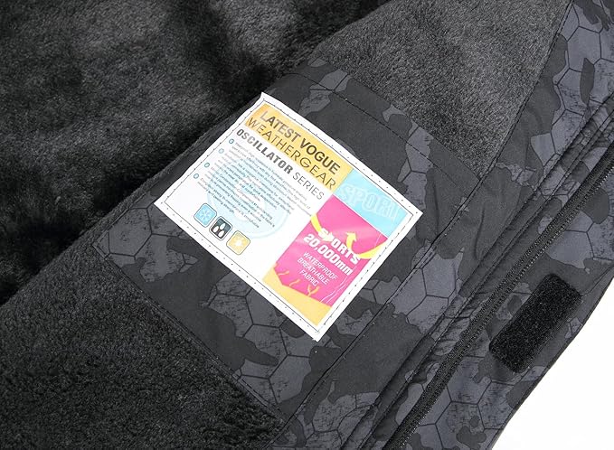 Keevoom Boys Winter Coat Ski Jacket Windproof Kids Snowboard Warm Fleece Snow Coat Waterproof Outdoor Hooded Ski Coats