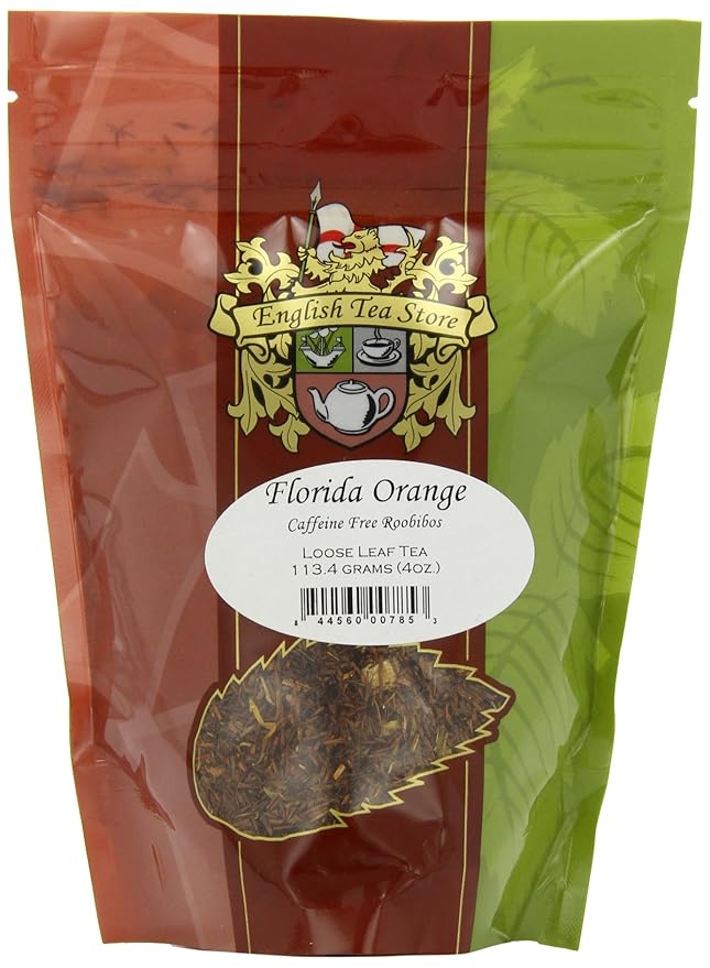Florida Orange Rooibos Caffeine Free Tea - Loose Leaf - 4oz