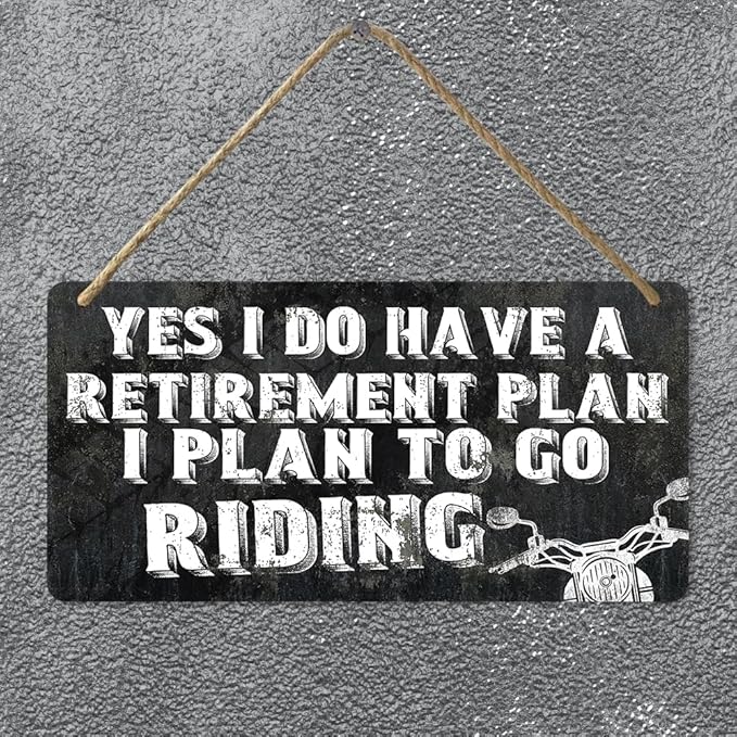 Motorcycle Sign Motorcycle Gifts Man Cave Plaques Motorcycle Signs Garage Gifts For Dad Motorcycle Decor Motorcycle Accessories Men Gifts For Dad Grandad Brother Retirement Gifts Motorcycle Lovers 6" X 12"