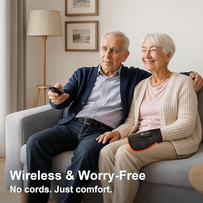 Wireless Red Light Therapy Glove for Hands – 660nm & 850nm Near-Infrared | Pain Relief for Arthritis, Carpal Tunnel, Sore Muscles | 30 LEDs + Built-in Gentle Heating Wires | Breathable | Auto Shut-Off