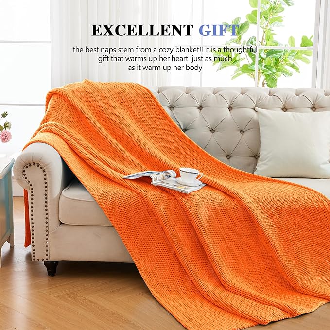 L'AGRATY Knitted Weighted Blanket - 48"x72" 12lbs Cooling Chunky Knit Heavy Blanket for Adults Braided Crochet Throw Thick Cable Yarn Knit Decorative No Beads Evenly Weighted Machine Washable