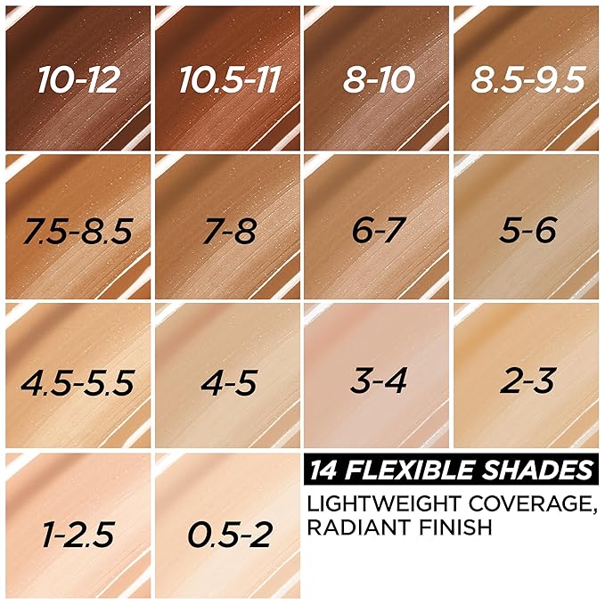 L'Oreal Paris True Match Nude Hyaluronic Tinted Serum Foundation with 1% Hyaluronic acid, Cool Deep 7.5-8.5, 1 fl. oz.