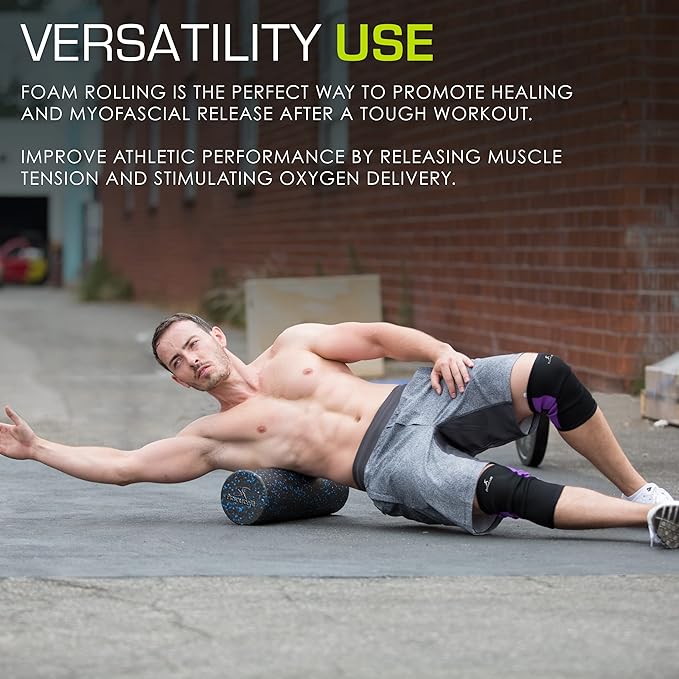 ProsourceFit High Density Foam Rollers 18 to 36 - inches Long, Firm Full Body Athletic Massage Tool for Back Stretching, Yoga, Pilates, Post Workout Muscle Recuperation